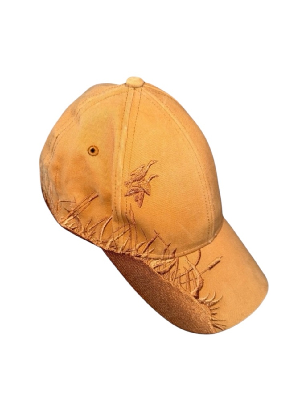 Dri Duck Wildlife Series strapback hat with an embroidered duck & reeds design